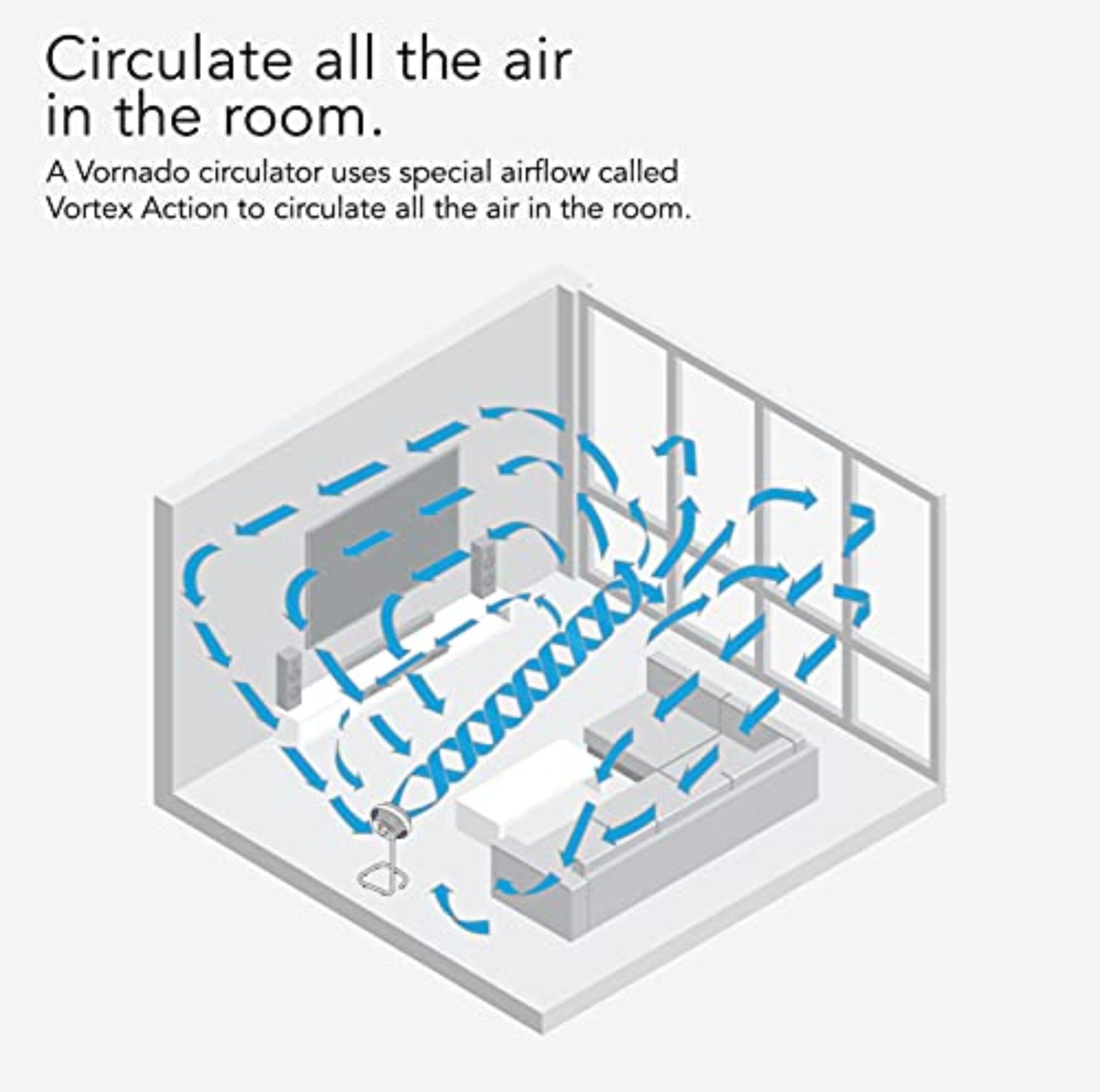 783DC Energy Smart Large Stand Air Circulator - Image 7