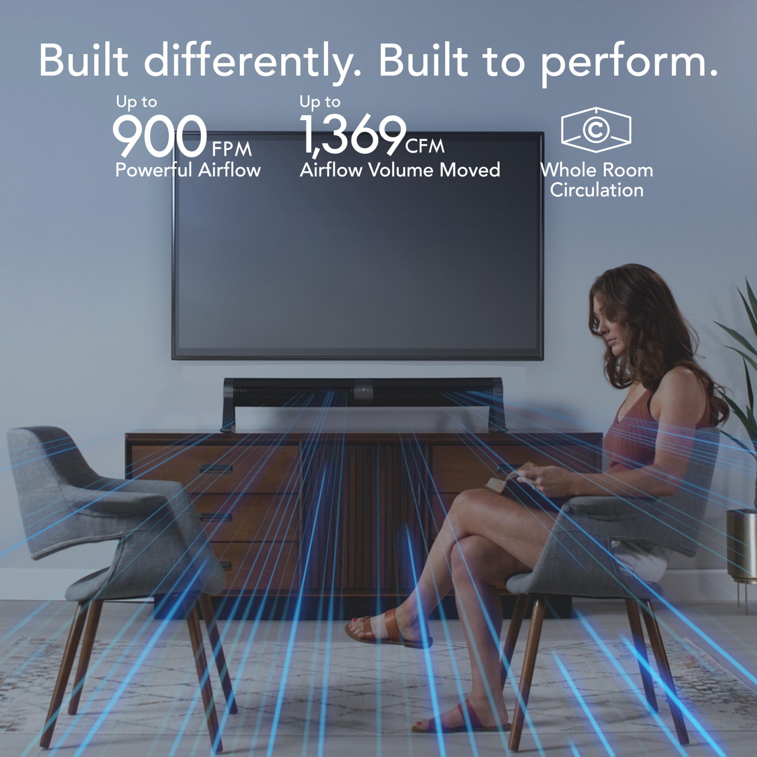 Airbar 6 Vertical or Horizontal Tower Fan - Image 6