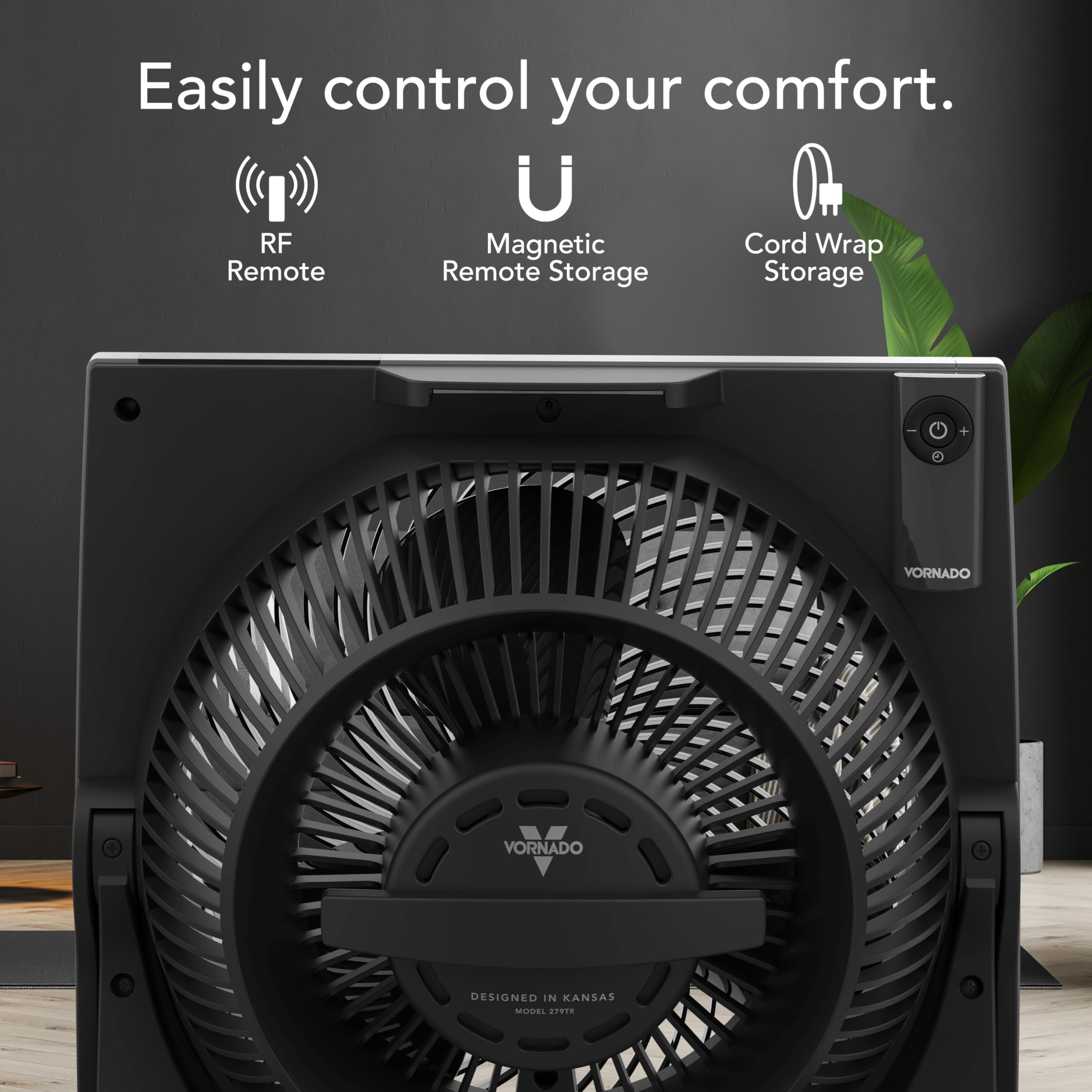 Vornado 279TR Whole Room Air Circulator. Black - Image 8