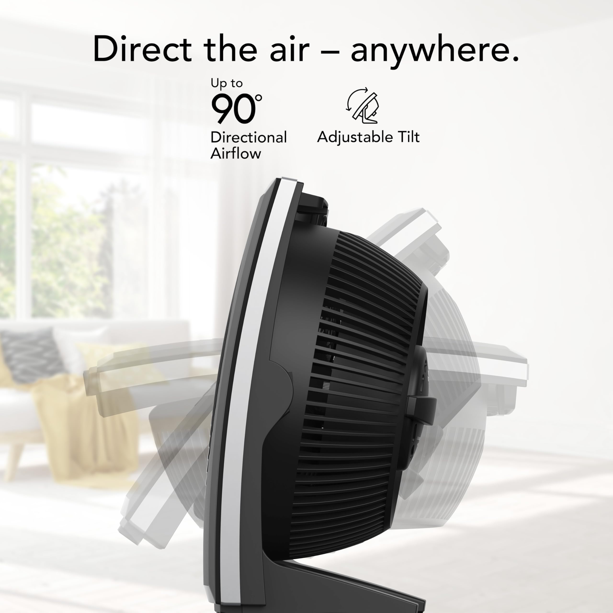 Vornado 279TR Whole Room Air Circulator. Black - Image 9