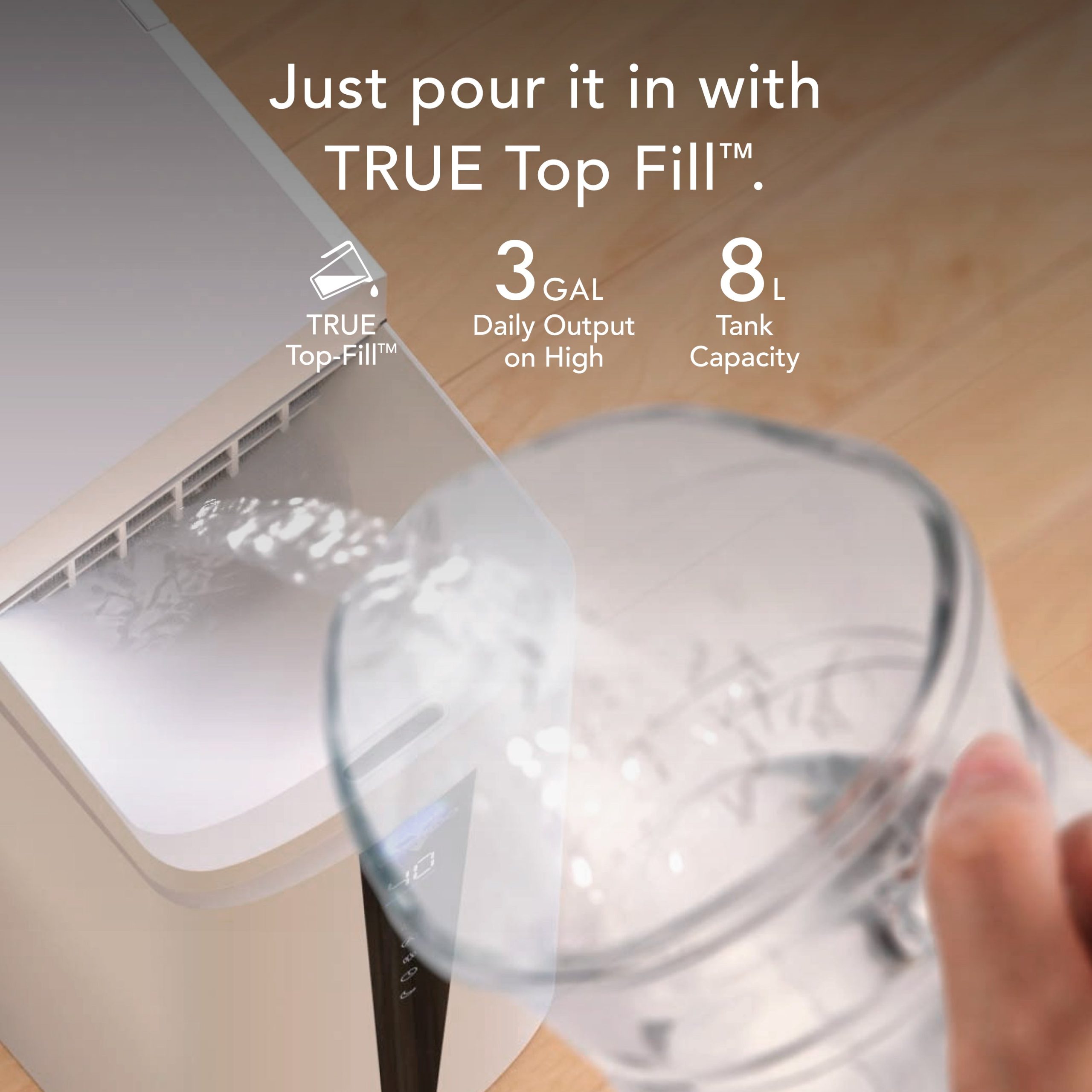 MISTIC 8 Top-Fill Ultrasonic Whole Room Humidifier - Image 7